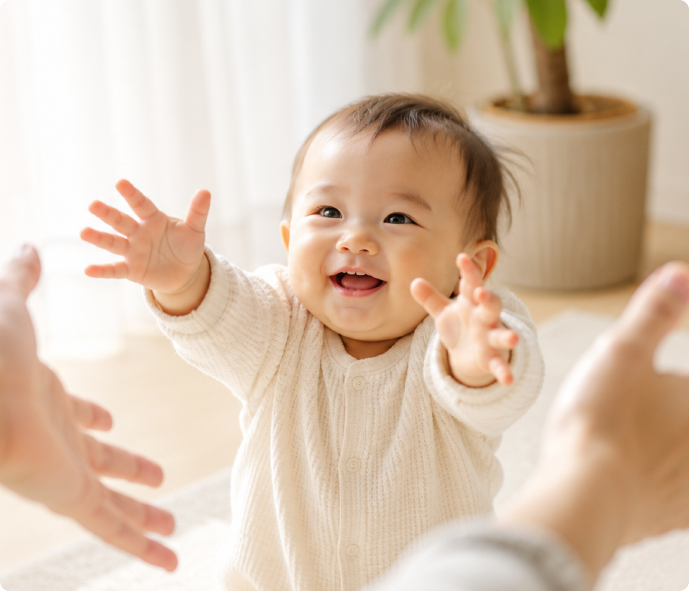 赤ちゃんと過ごす育児休業のイメージ